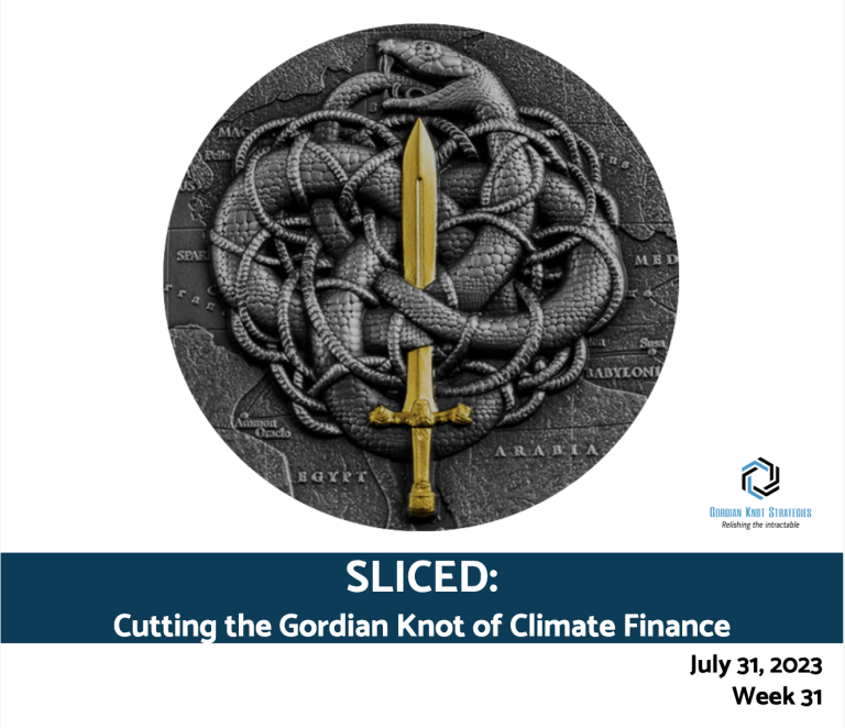 Sliced: Cutting the Gordian Knot of Climate Finance